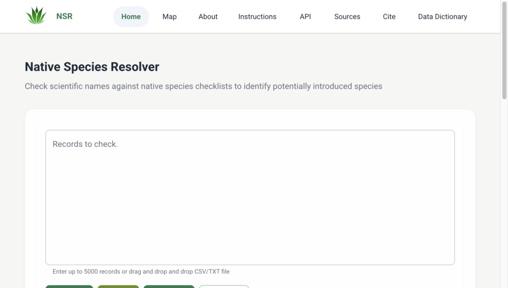NSR web application